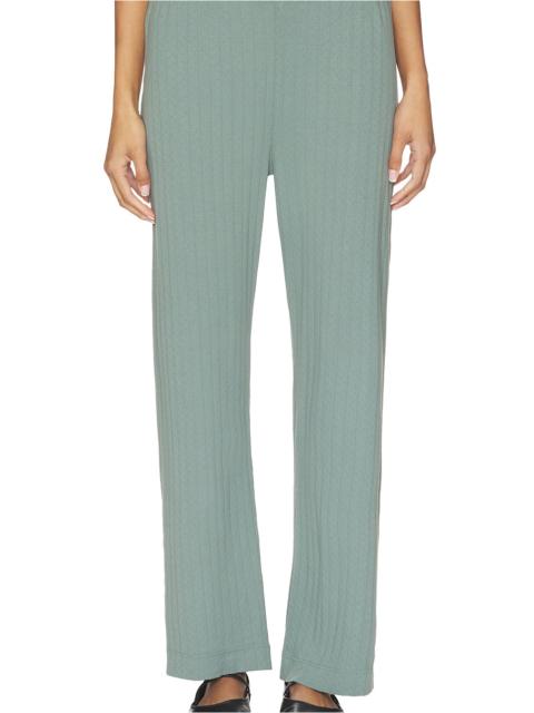DONNI. The Pointelle Simple Crop Pant