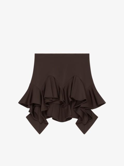 Givenchy SKIRT IN PUNTO MILANO WITH FLOUNCES