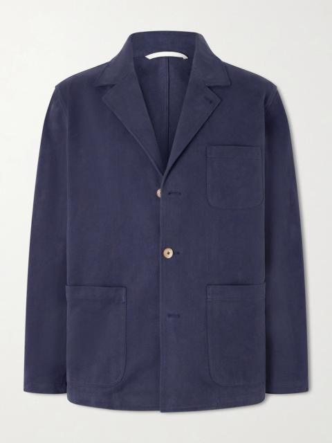 DE BONNE FACTURE Traveler Cotton-Twill Suit Jacket