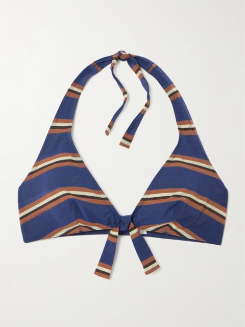 ERES Cap Striped Halterneck Bikini Top