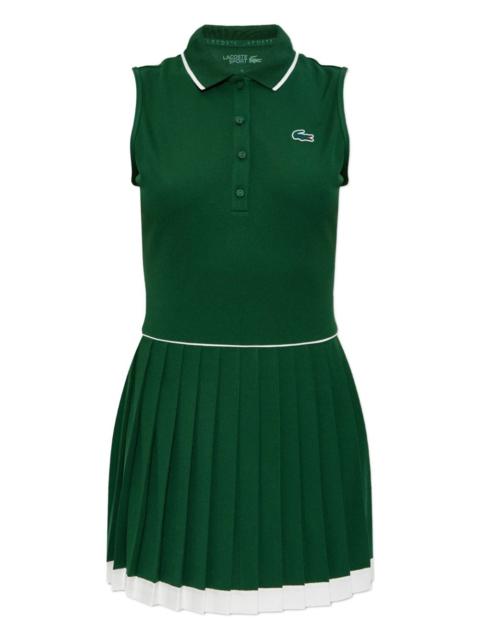 LACOSTE pleated mini dress