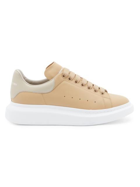 Alexander McQueen Men's Oversized Colorblocked Leather Low-Top Sneakers - Sand Stone