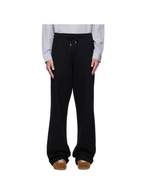 Dries Van Noten Black Cotton Sweatpants