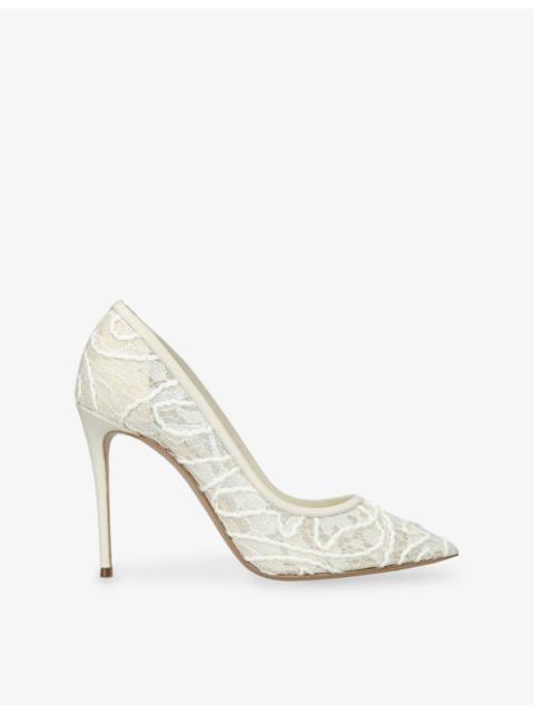 CASADEI Julia 100 Lace Heels