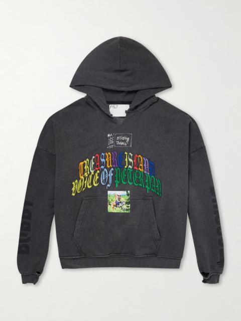 Paly Bobby Driscoll Embroidered Printed Cotton-Blend Jersey Hoodie