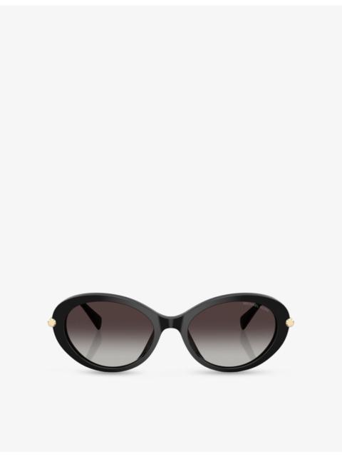 MICHAEL KORS MK2245U Rockaway Round-Frame Acetate Sunglasses