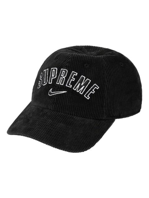 Supreme Supreme x Nike Arc Corduroy 6-Panel Cap 'Black White' DM9047-010