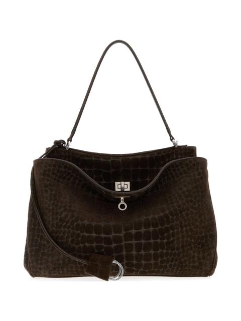 Brown Suede Rodeo Handbag