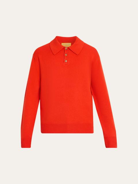 GUEST IN RESIDENCE Men's Heavy Gauge Cashmere Polo Sweater