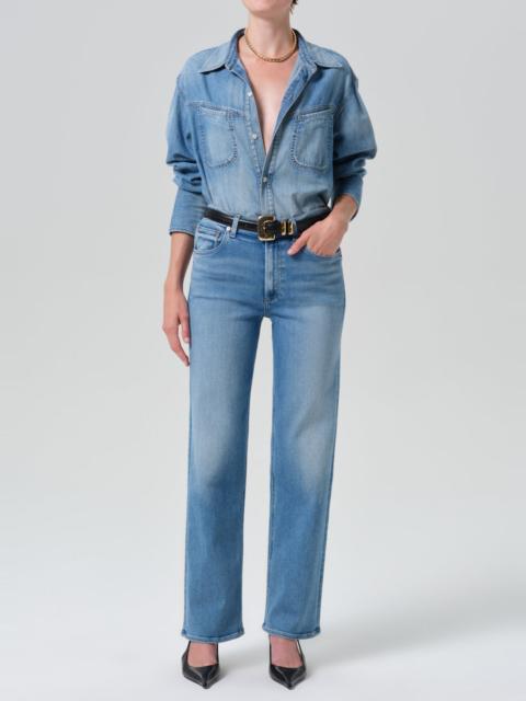 Citizens of Humanity Palma Straight Long Clean Hem In Celeste