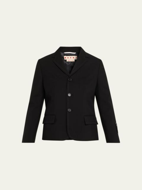 Marni Single-Breasted Baby Simple Chest Jacket
