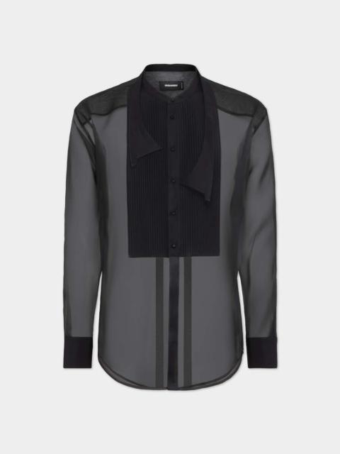 DSQUARED2 BOWTIE DROPPED SHOULDER SHIRT