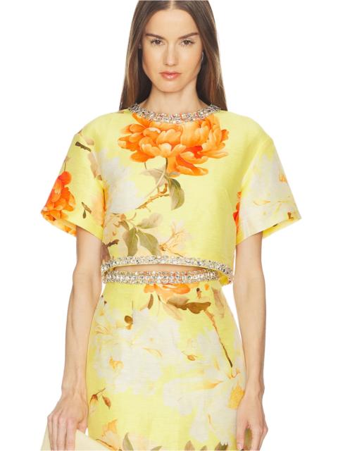 LEO LIN Indie Embellished Sleeve Top