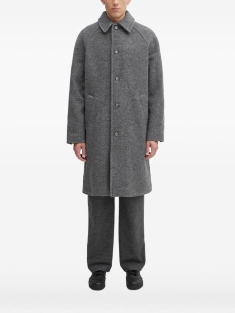 A.P.C. button-fastening collar coat