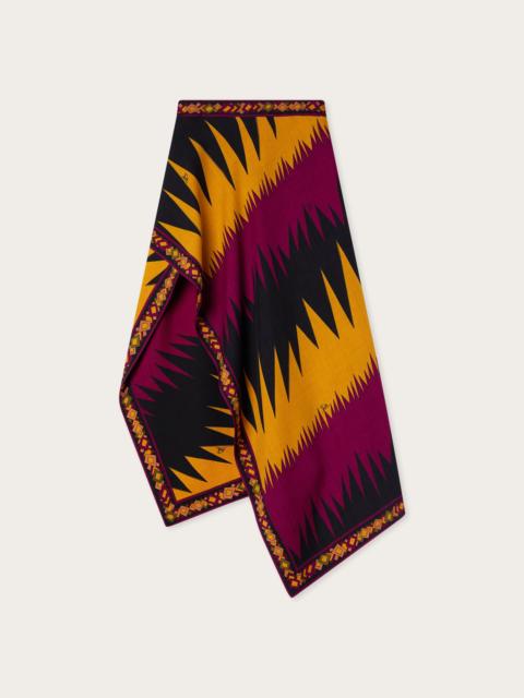 PUCCI DRAGO PRINT WOOL TWILL SKIRT