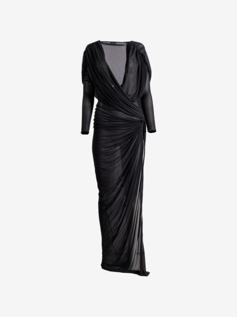 ATLEIN v-neck draped dress