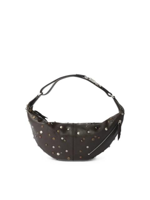 Lemaire MINI QUIVER CLIP BAG IN SATELLITE-STUDDED GRAINED BUFFALO LEATHER