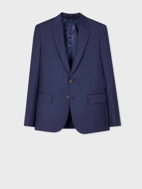 Paul Smith The Soho - Tailored-Fit Blue Gingham Wool Blazer