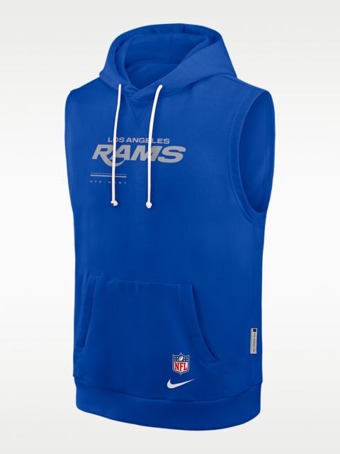 Nike Los Angeles Rams Sideline Men's Nike Dri-FIT NFL Sleeveless Pullover Hoodie