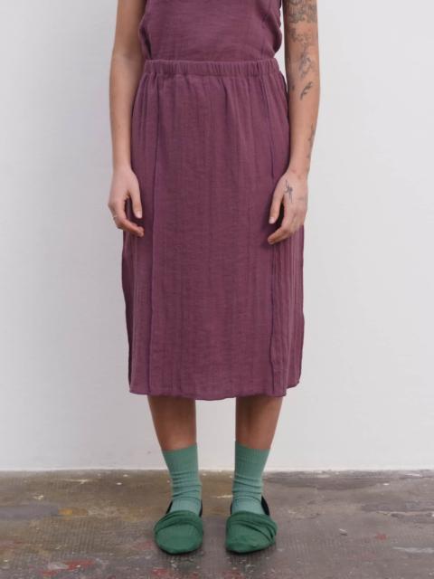 BASERANGE Shok Midi Skirt - Crinkle Linen