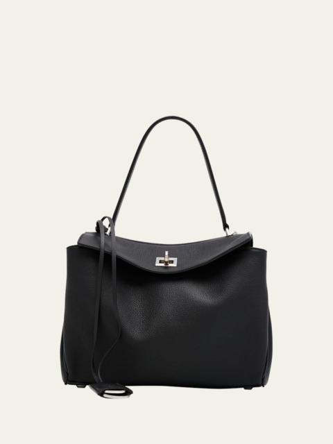 Rodeo Small Grained Leather Top-Handle Bag