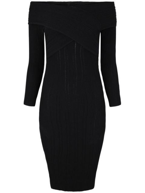 VERONICA BEARD Soraya off-shoulder midi dress