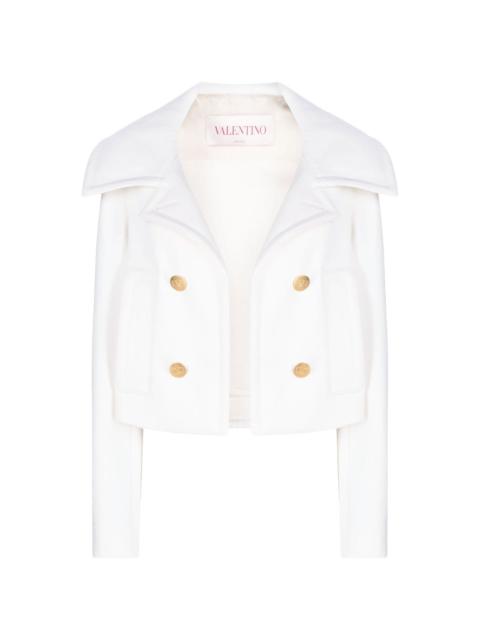 Valentino cropped virgin wool-blend jacket