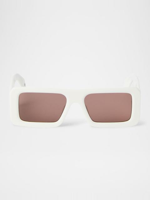 Off-White Men's Troy Acetate Rectangle Sunglasses