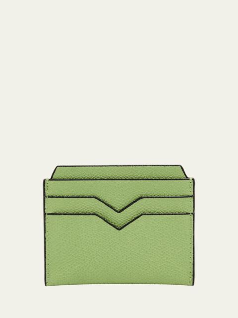 Valextra Calf Leather Card Holder