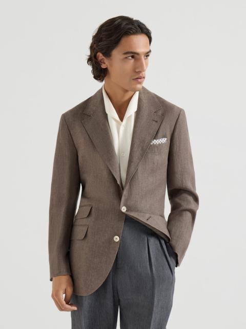 Brunello Cucinelli Délavé linen deconstructed Cavallo blazer
