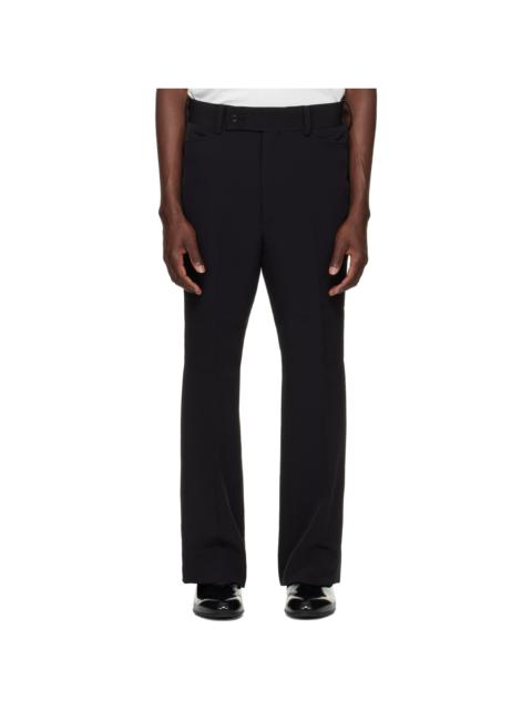 NEEDLES Black Poly Light Double Cloth Boot-Cut Trousers