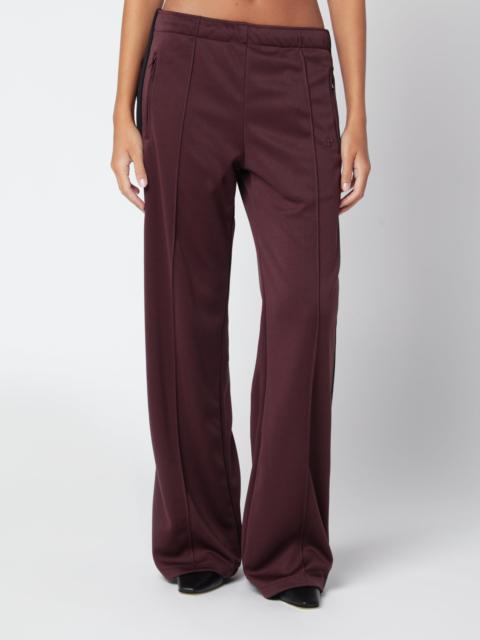 courrèges Dark red/black two-tone jogging trousers