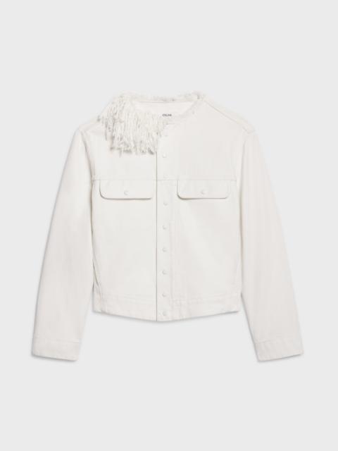 CELINE chasseur jacket IN heavy cotton twill