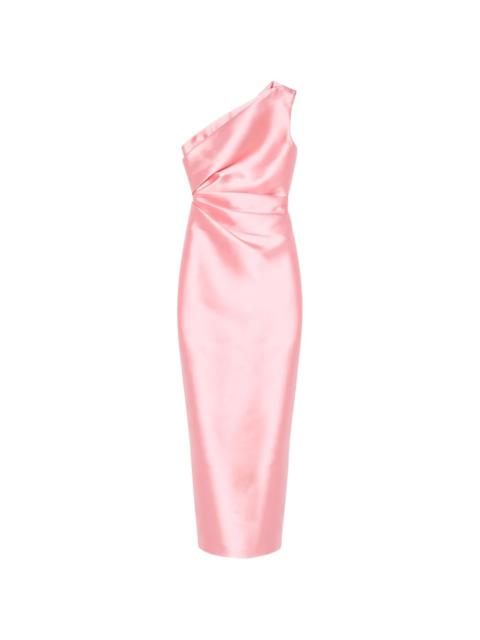 SOLACE LONDON Kira one-shoulder maxi dress