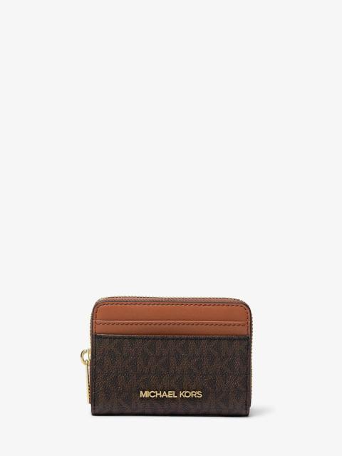 MICHAEL KORS Jet Set Travel Medium Logo Zip-Around Card Case