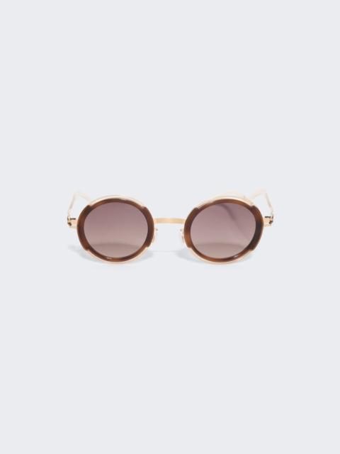 MYKITA Pearl Sunglasses Champagne Gold And Zanzibar