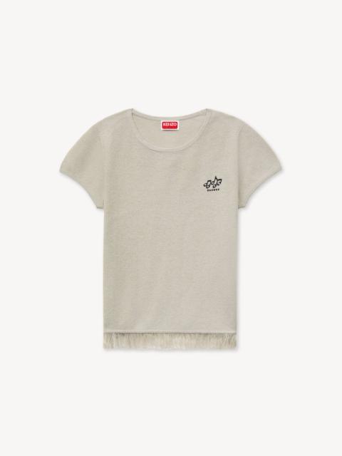 KENZO 'KENZO Sounds' embroidered top in cotton linen