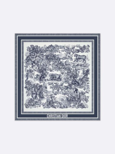 Dior Toile de Jouy Sauvage 90 Square Scarf