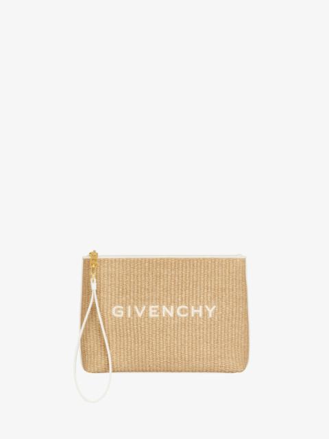 GIVENCHY TRAVEL POUCH IN RAFFIA