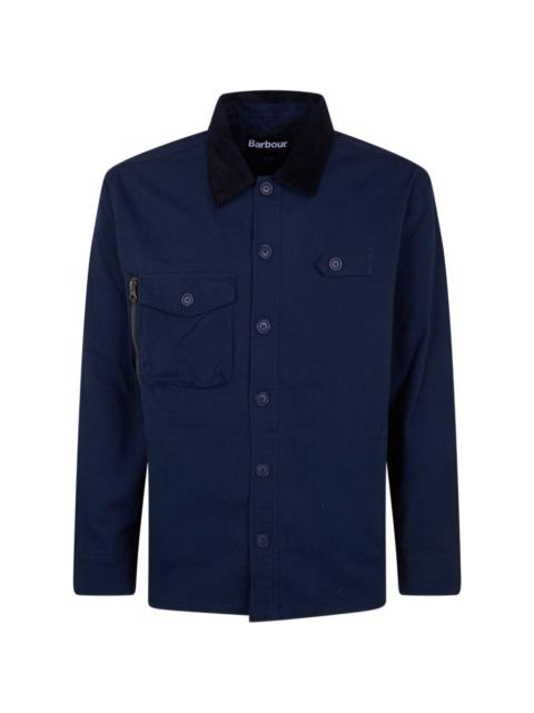 Barbour corduroy-collar shirt jacket