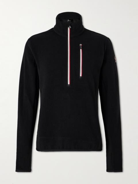 Moncler Grenoble Jersey-Trimmed Fleece Half-Zip Ski Base Layer