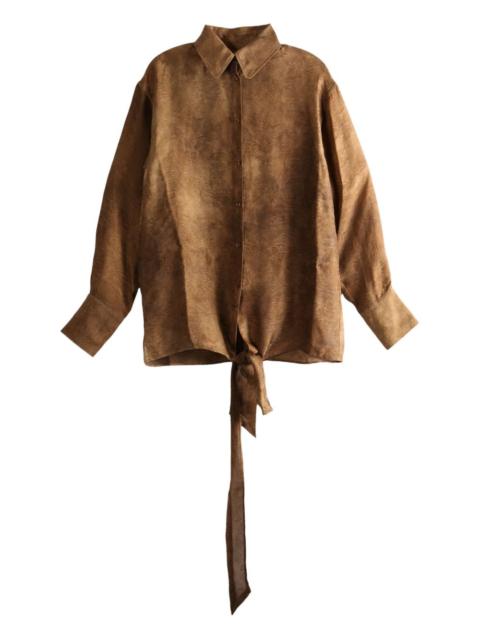 UMA WANG tie-detailing shirt