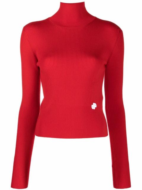 PATOU merino-blend mock-neck jumper