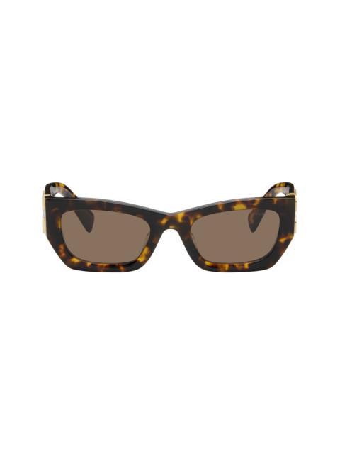 Miu Miu Brown Miu Glimpse Sunglasses