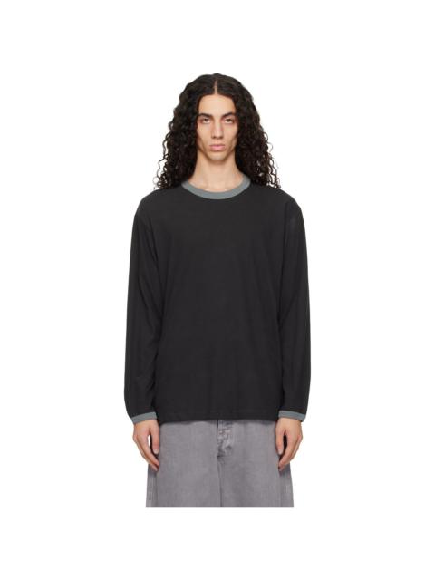 LADY WHITE CO. Gray Two Tone L/S T-shirt