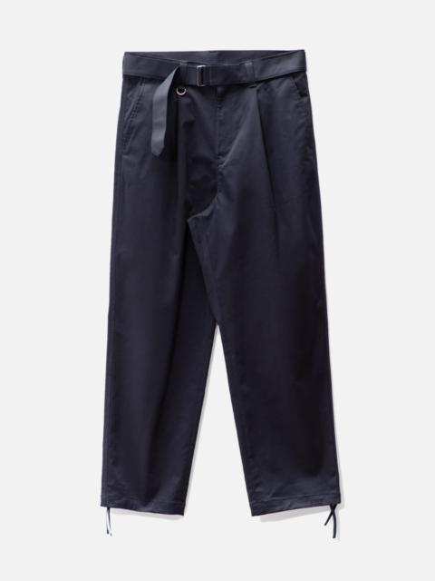 SOPHNET. Light Weight Stretch Rip Stop Tapered Easy Pants Black