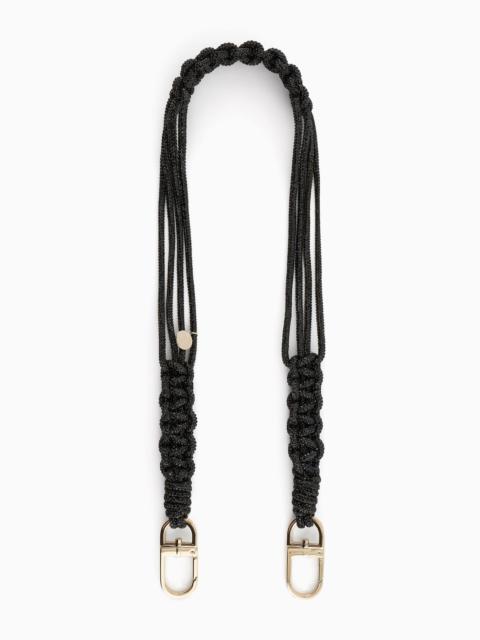 Short rhinestone strap with a woven motif