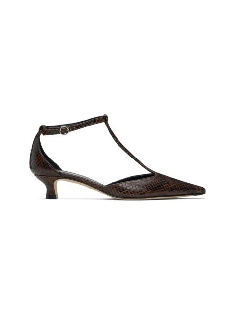 Aeyde Brown Liz T-Bar Heels