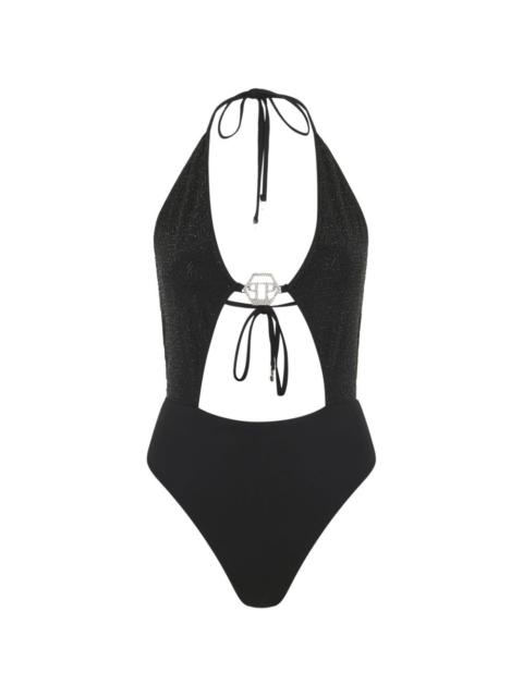 PHILIPP PLEIN logo-detail swimsuit