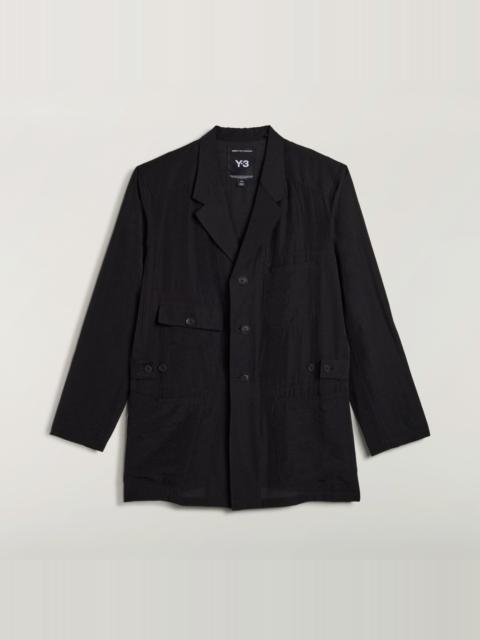 Y-3 Y-3 CRINKLE VISCOSE CHORE COAT
